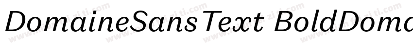 DomaineSansText BoldDomaine Sans T字体转换